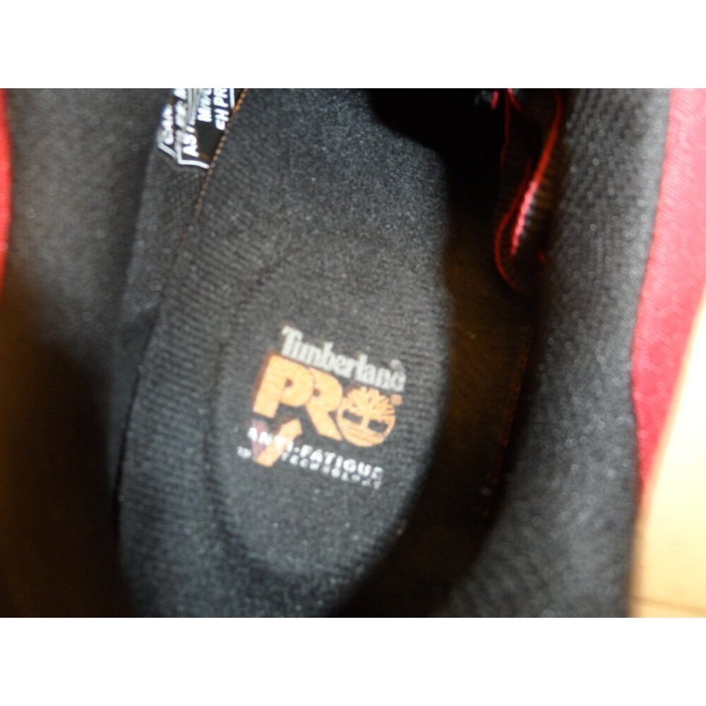 Timberland PRO Men's Radius Comp Toe Work Shoe Black/Red Size 9.5W - Picture 9 of 13